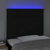 vidaXL LED Headboard Black 80 cm Fabric