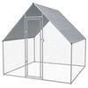 vidaXL Outdoor Chicken Cage 2x2x1,92 m Galvanised Steel