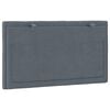 vidaXL Headboard Cushion "Hanko" Dark Grey 90 cm Velvet