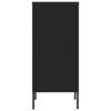 vidaXL Storage Cabinet Black 42.5x35x101.5 cm Steel