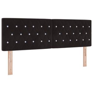 vidaXL Headboard Black 160 cm Velvet