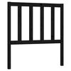 vidaXL Bed Headboard Black 96x4x100 cm Solid Wood Pine