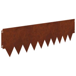 vidaXL Lawn Edging 20 pcs 103 x 30 cm Steel Rusty