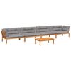 vidaXL 5 Piece Garden Pallet Sofa Set with Cushions Solid Wood Acacia