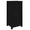 vidaXL Sideboards 2 pcs Black 39x35x80 cm Solid Wood Pine