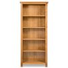vidaXL 5-Tier Bookcase 60x22.5x140 cm Solid Oak Wood