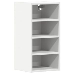 vidaXL Hanging Cabinet Riga White 30x29.5x60 cm Engineered Wood