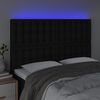 vidaXL LED Headboard Black 144 cm Fabric