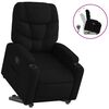 vidaXL Stand up Recliner Chair Black Fabric