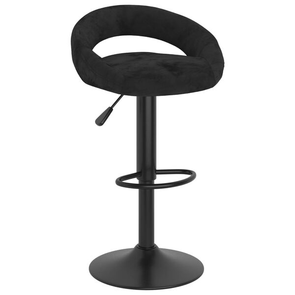 vidaXL Bar Stools 2 pcs Black Velvet