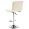 vidaXL Bar Stools 2 pcs Cream Faux Leather