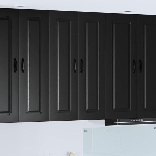 vidaXL Kitchen Cabinet Kalmar Black 60 x 31 x 100 cm Engineered Wood