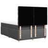 vidaXL Box Spring Bed with Mattress Dark Grey Double Fabric