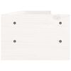 vidaXL Monitor Stand White 100x24x16 cm Solid Wood Pine