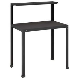 vidaXL Potting Table 100 x 50 x 104 cm Powder-Coated Steel Black