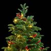 vidaXL Artificial Hinged Christmas Tree 300 LEDs 180 cm