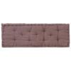 vidaXL Pallet Floor Cushion Cotton 120x40x7 cm Taupe