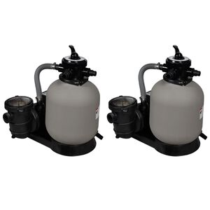 vidaXL Sand Filter Pumps 2 pcs 600 W 17000 l/h