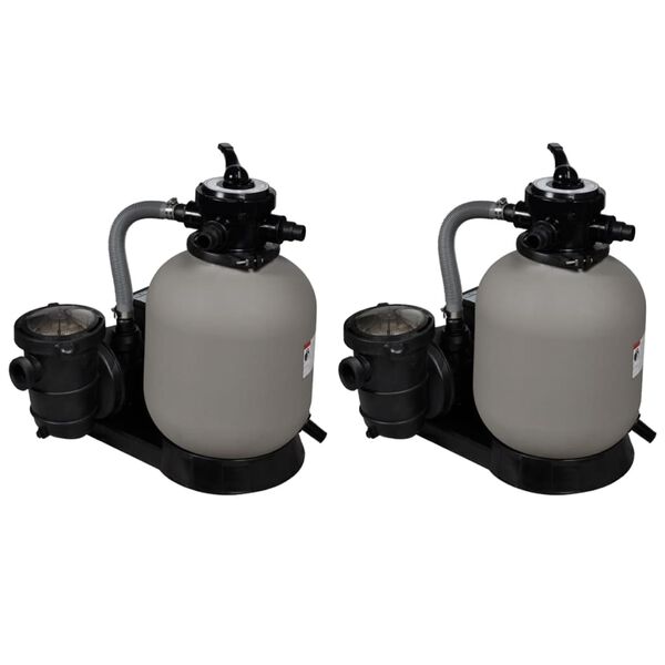 vidaXL Sand Filter Pumps 2 pcs 600 W 17000 l/h