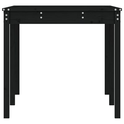 vidaXL Garden Table Black 159.5x82.5x76 cm Solid Wood Pine