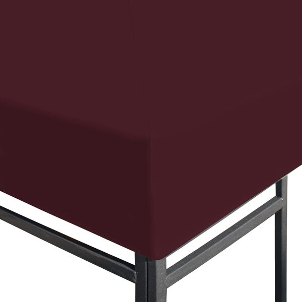 vidaXL Gazebo Top Cover 310 g/m² 3x4 m Bordeaux