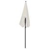 vidaXL Garden Parasol with Pole 200x130 cm Sand