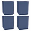vidaXL Planters 4 pcs Blue Grey 30x30x37 cm Polypropylene