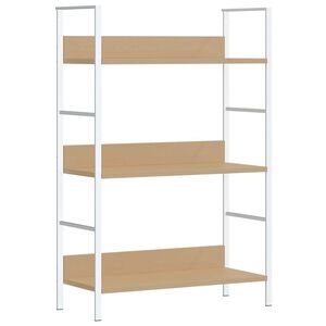 vidaXL Shelf Cabinet | Oak and White | Engineered wood | Medium | Storage