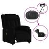 vidaXL Stand up Massage Recliner Chair Black Faux Leather