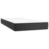vidaXL Box Spring Bed with Mattress Black 100x200 cm Faux Leather
