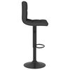 vidaXL Bar Stools 2 pcs Black Fabric