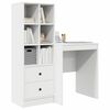 vidaXL Desk with Drawer 2 pcs White