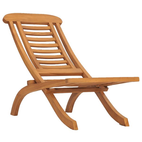 vidaXL Folding Garden Chair Solid Teak Wood
