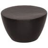 vidaXL Coffee Table Hammered Aluminium &Oslash; 50x30 cm Black