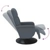 vidaXL Recliner Chair with Footrest Dark Grey Velvet