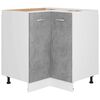 vidaXL Corner Bottom Cabinet "Lyon" Concrete Grey 75.5x75.5x81.5 cm