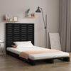 vidaXL Wall Headboard Black 96x3x91.5 cm Solid Wood Pine