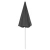 vidaXL Beach Parasol Anthracite 240 cm