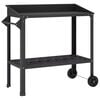 vidaXL Potting Table with Wheels 96 x 50 x 89 cm Powder-Coated Steel