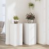 vidaXL Plant Stands 2 pcs White 30x30x70 cm Engineered wood