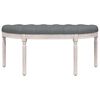 vidaXL Bench Dark Grey 110.5x45x49 cm Fabric