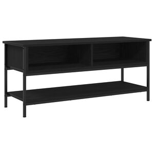 vidaXL TV Cabinet Set 100 x 35 x 45 cm Black Oak Engineered Wood