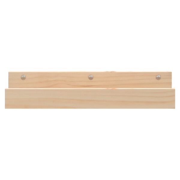 vidaXL Wall Shelves 2 pcs 50x12x9 cm Solid Wood Pine