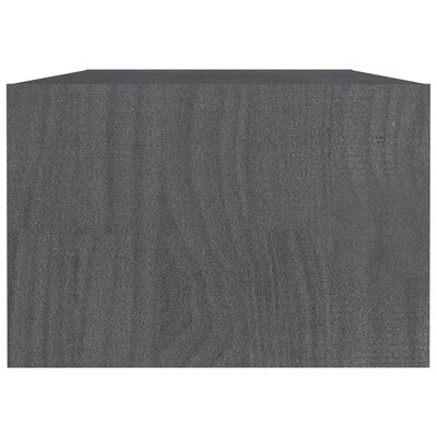 vidaXL Coffee Table Grey 110x50x34 cm Solid Pinewood