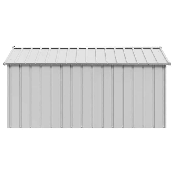 vidaXL Dog House with Roof 114x202x101 cm Galvanised Steel