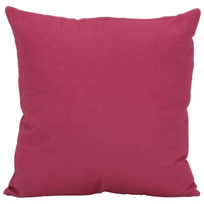 vidaXL 7 Piece Throw Pillow Set Pink Fabric