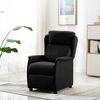 vidaXL Recliner Chair Black Fabric