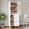 vidaXL Highboard White Engineered Wood