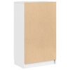 vidaXL Shoe Cabinet High Gloss White 59x35x100.5 cm Engineered Wood
