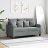 vidaXL 2-Seater Sofa Light Grey 120 cm Fabric
